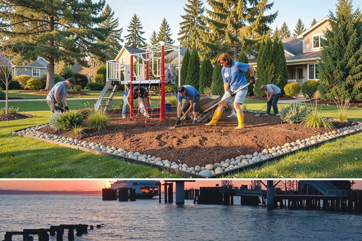 Holiday Lighting Removal in Edmonds, Snohomish County, WA - Removal is typically scheduled in January or early February, once the holidays end but before spring landscaping work begins.