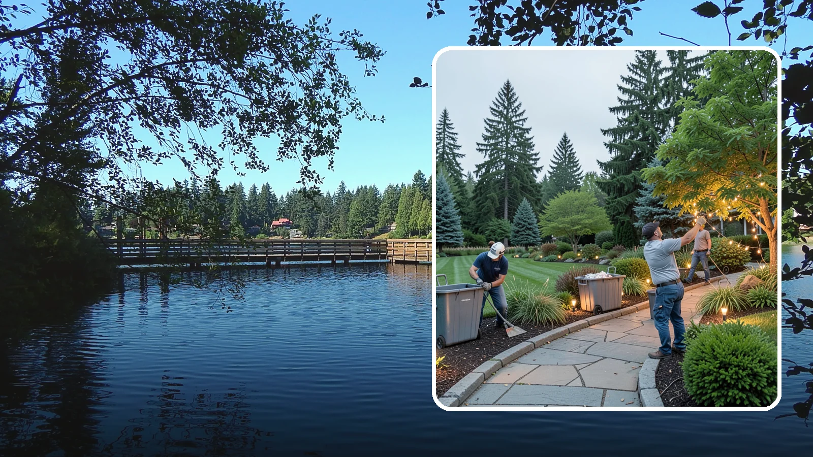Holiday Lighting Removal in Federal Way, King County, WA - We safely take down, sort, and store your holiday lighting once the season ends.