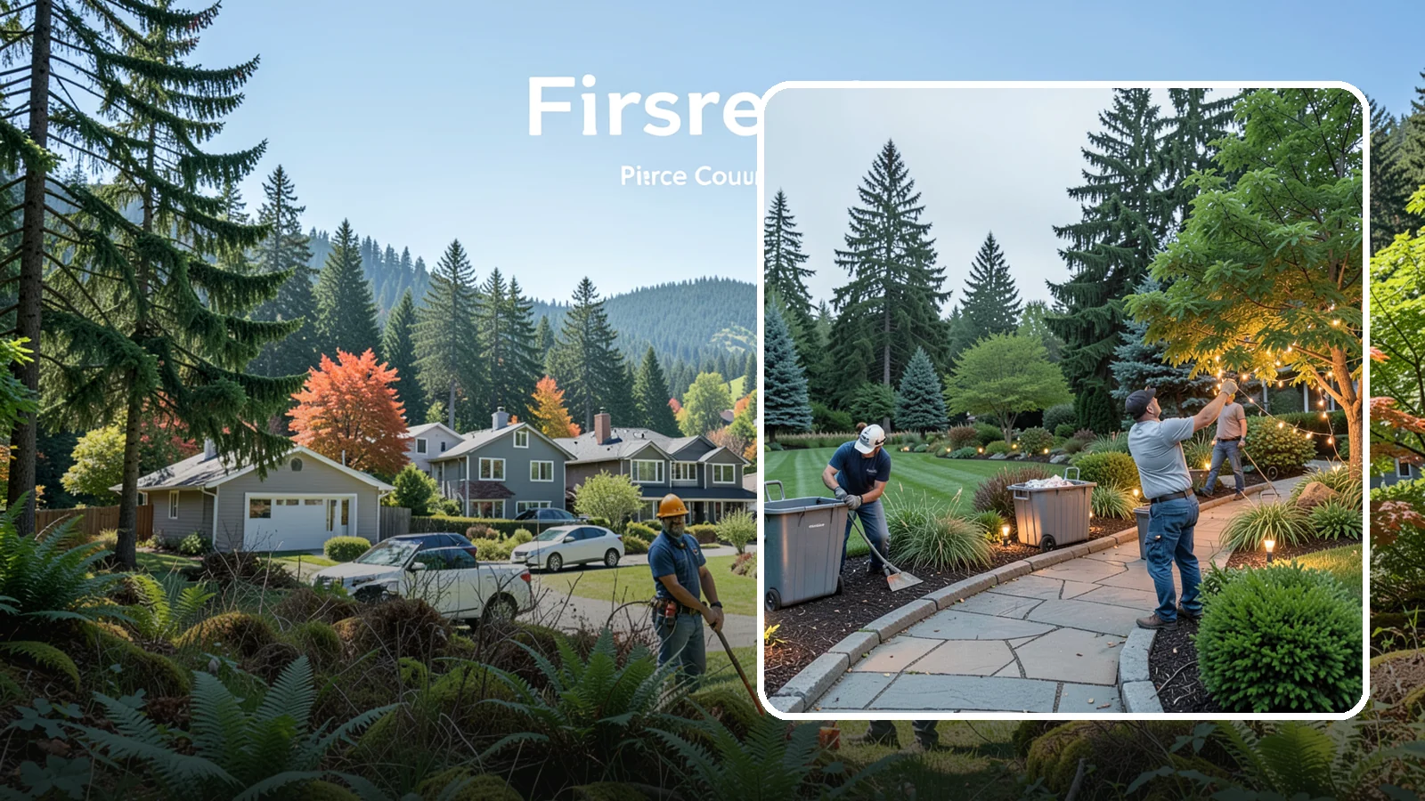 Holiday Lighting Removal in Fircrest, Pierce County, WA - We safely take down, sort, and store your holiday lighting once the season ends.
