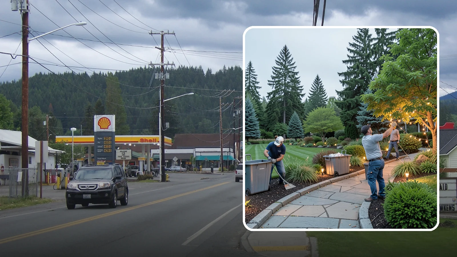 Holiday Lighting Removal in Granite Falls, Snohomish County, WA - We safely take down, sort, and store your holiday lighting once the season ends.