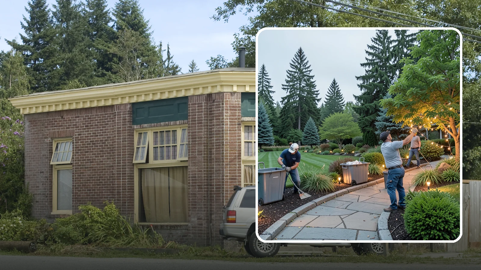 Holiday Lighting Removal in Hamilton, Skagit County, WA - We safely take down, sort, and store your holiday lighting once the season ends.