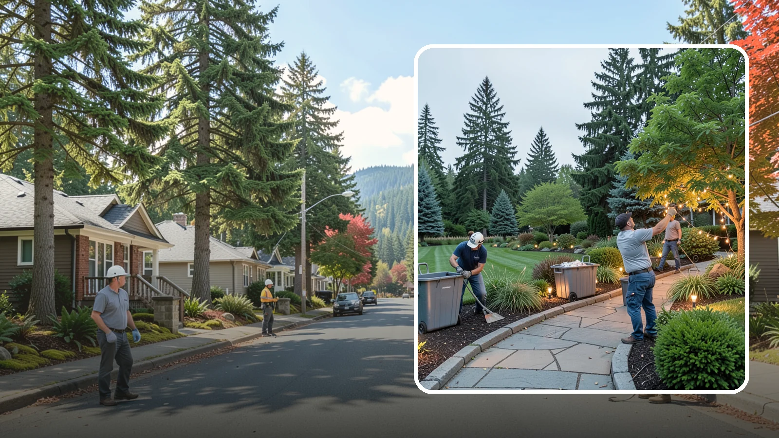 Holiday Lighting Removal in Hunts Point, King County, WA - We safely take down, sort, and store your holiday lighting once the season ends.