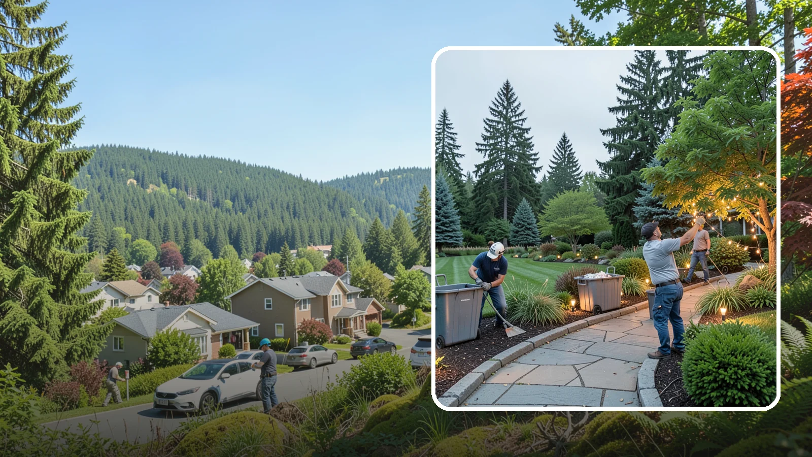 Holiday Lighting Removal in Index, Snohomish County, WA - We safely take down, sort, and store your holiday lighting once the season ends.