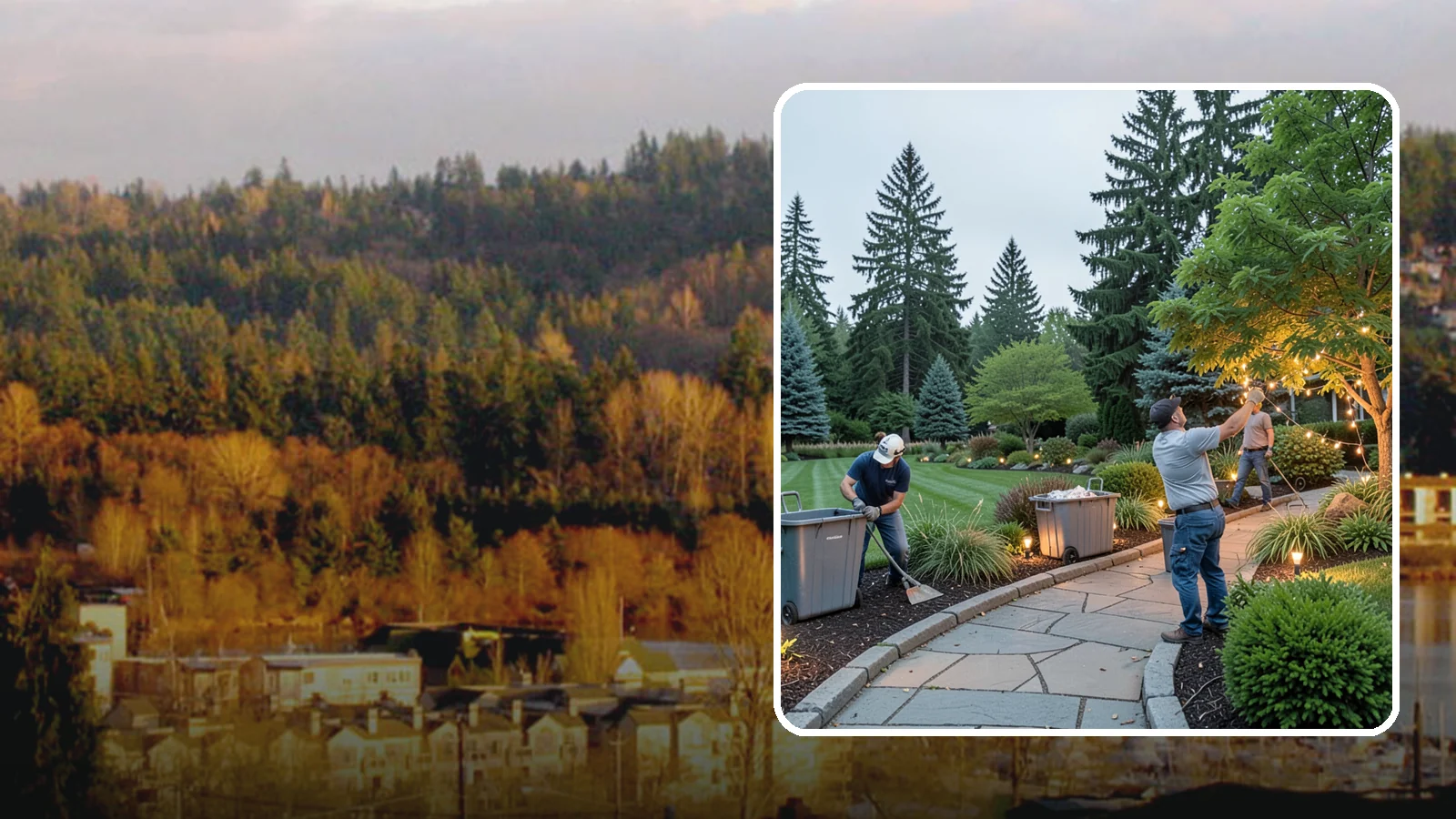 Holiday Lighting Removal in Kenmore, King County, WA - We safely take down, sort, and store your holiday lighting once the season ends.
