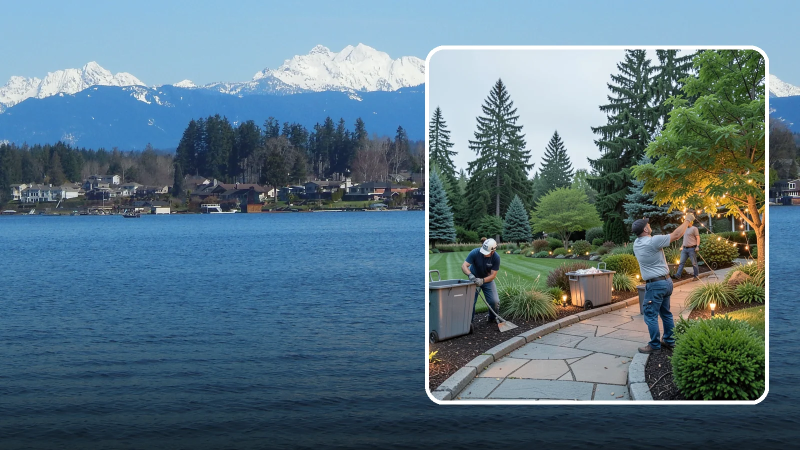 Holiday Lighting Removal in Lake Stevens, Snohomish County, WA - We safely take down, sort, and store your holiday lighting once the season ends.