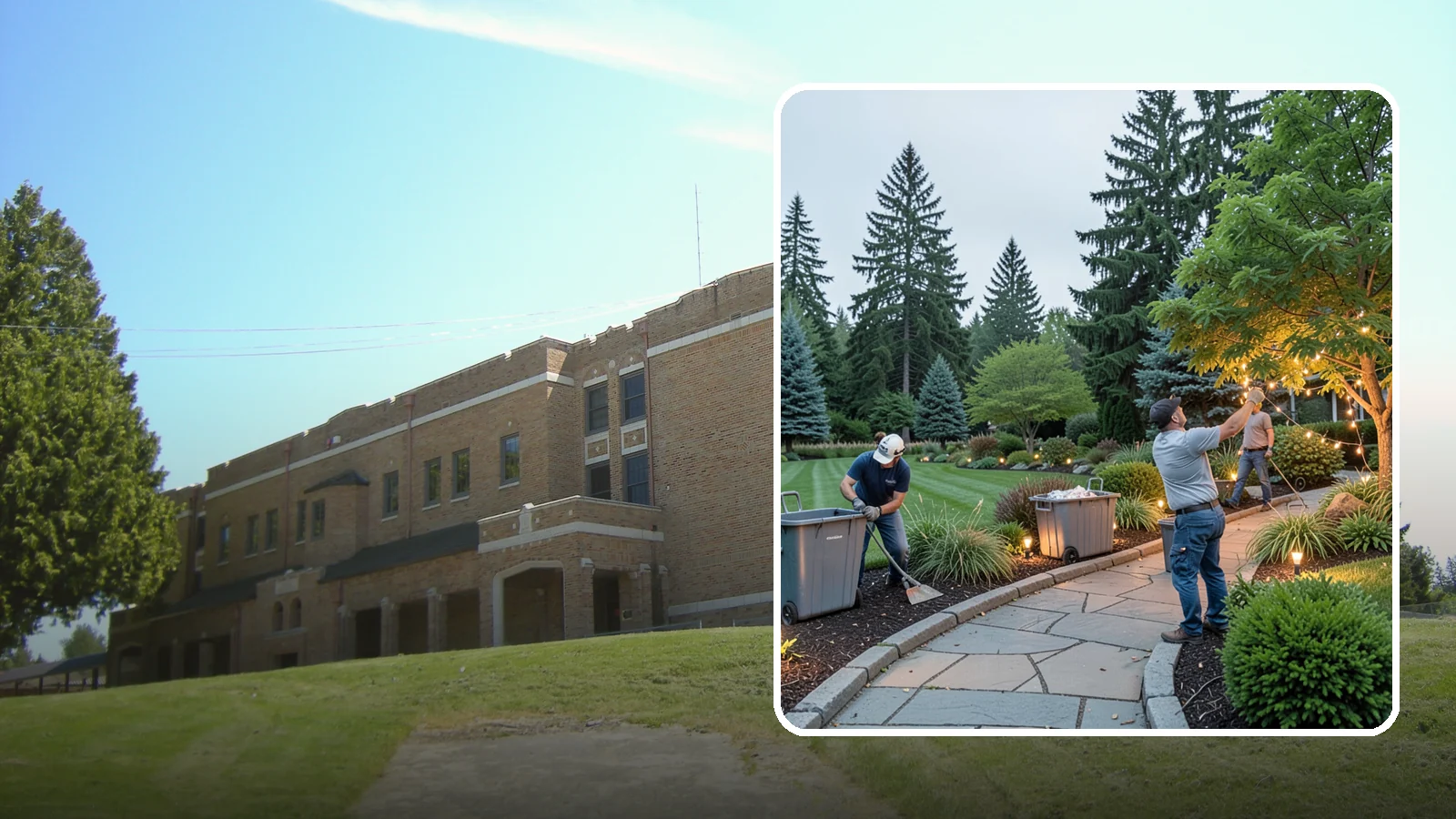 Holiday Lighting Removal in Maple Valley, King County, WA - We safely take down, sort, and store your holiday lighting once the season ends.