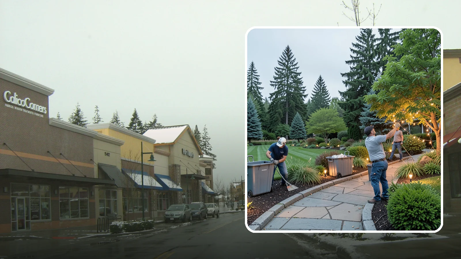 Holiday Lighting Removal in Mill Creek, Snohomish County, WA - We safely take down, sort, and store your holiday lighting once the season ends.
