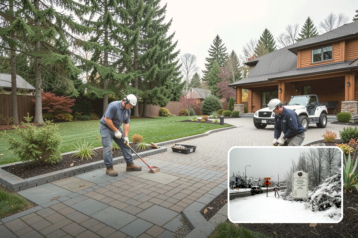 Holiday Lighting Removal in Newcastle, King County, WA - No dangerous ladder work in icy winter conditions
