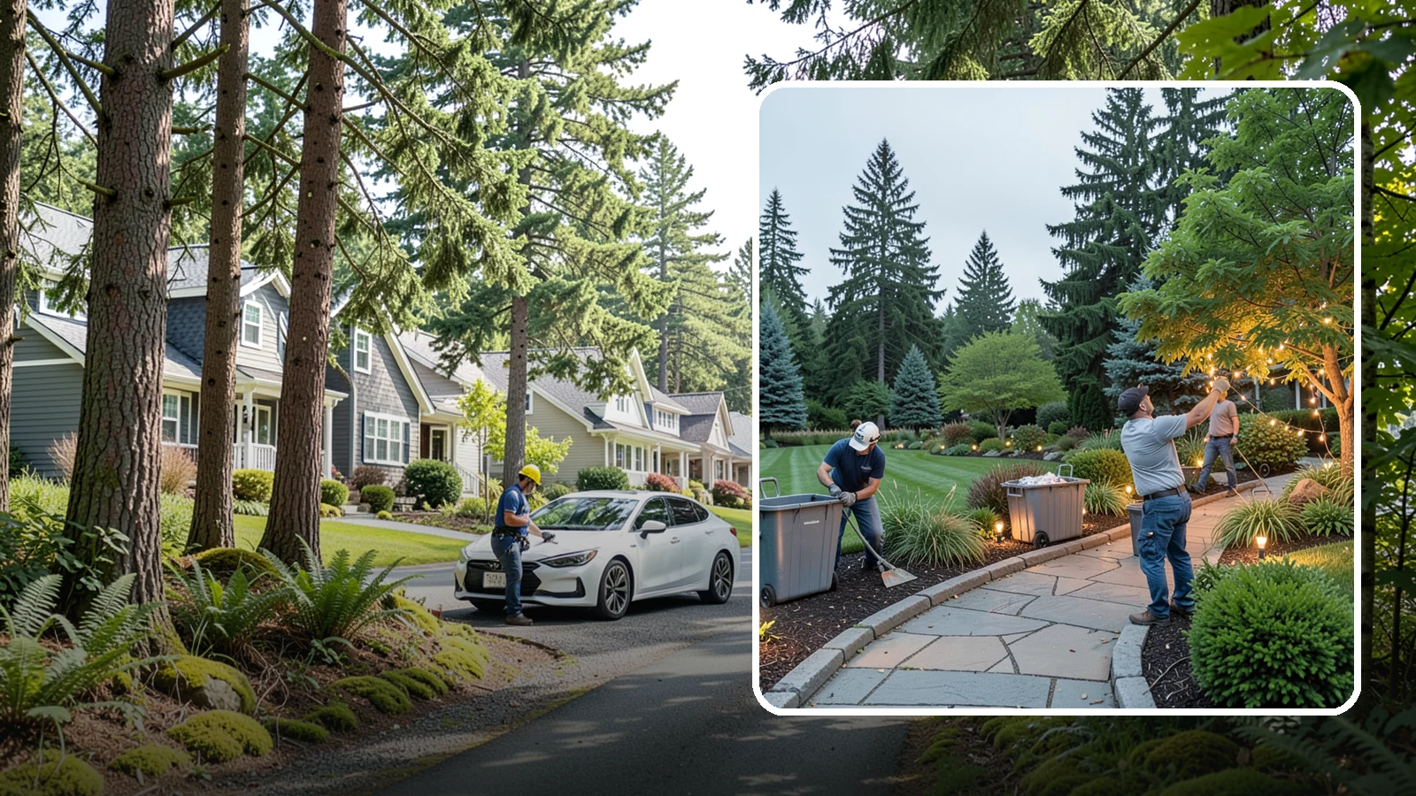 Holiday Lighting Removal in Normandy Park, King County, WA - We safely take down, sort, and store your holiday lighting once the season ends.