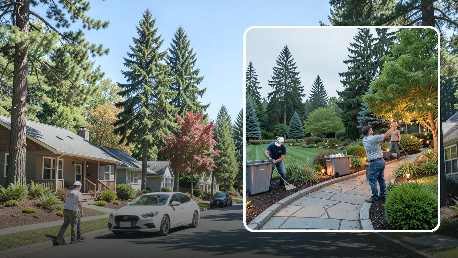Holiday Lighting Removal in Orting, Pierce County, WA - We safely take down, sort, and store your holiday lighting once the season ends.