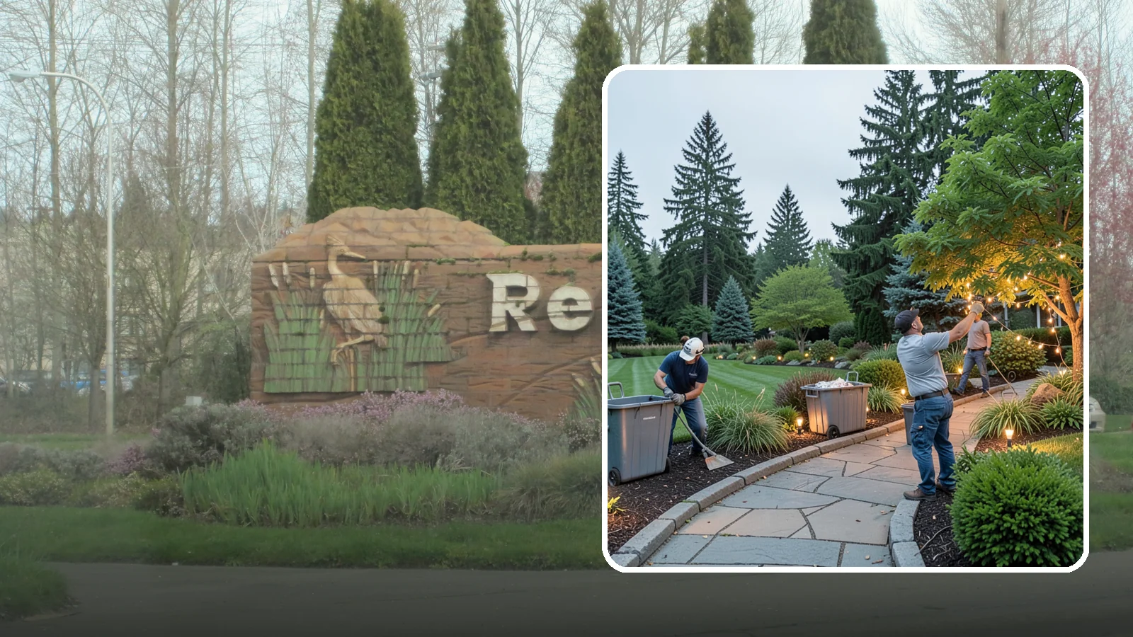 Holiday Lighting Removal in Renton, King County, WA - We safely take down, sort, and store your holiday lighting once the season ends.