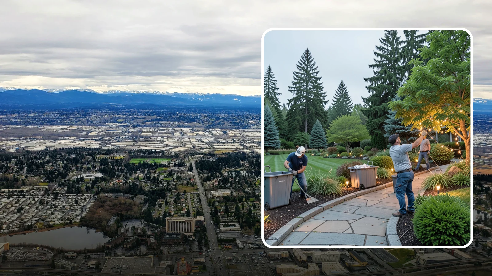 Holiday Lighting Removal in SeaTac, King County, WA - We safely take down, sort, and store your holiday lighting once the season ends.
