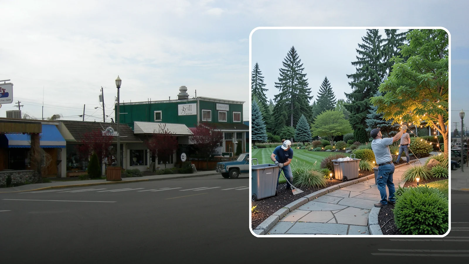 Holiday Lighting Removal in Stanwood, Snohomish County, WA - We safely take down, sort, and store your holiday lighting once the season ends.