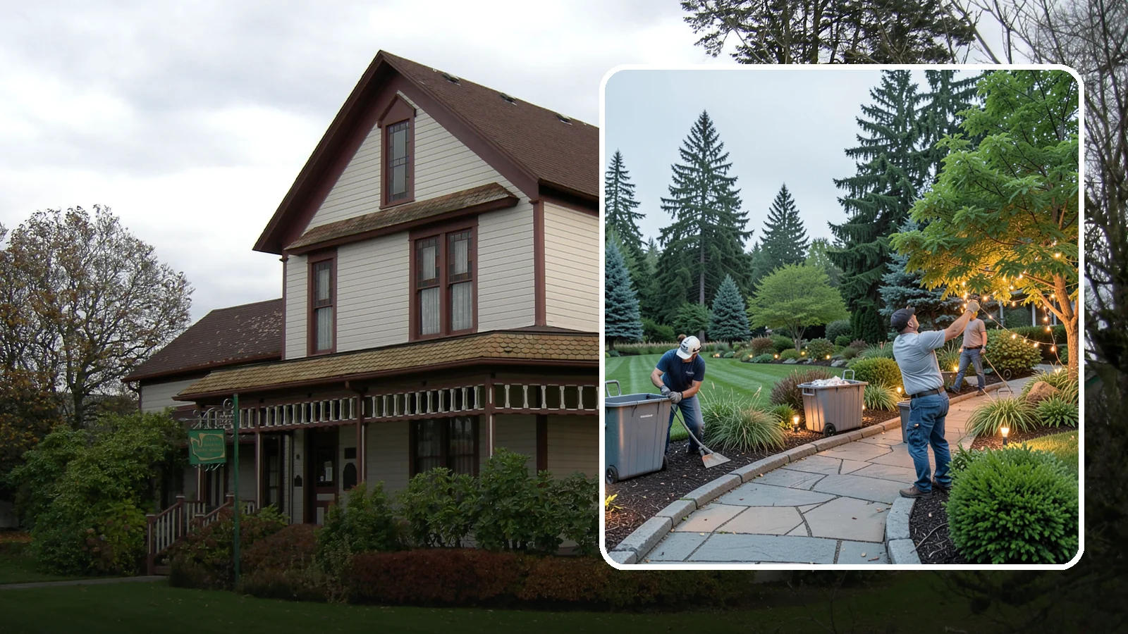 Holiday Lighting Removal in Sumner, Pierce County, WA - We safely take down, sort, and store your holiday lighting once the season ends.