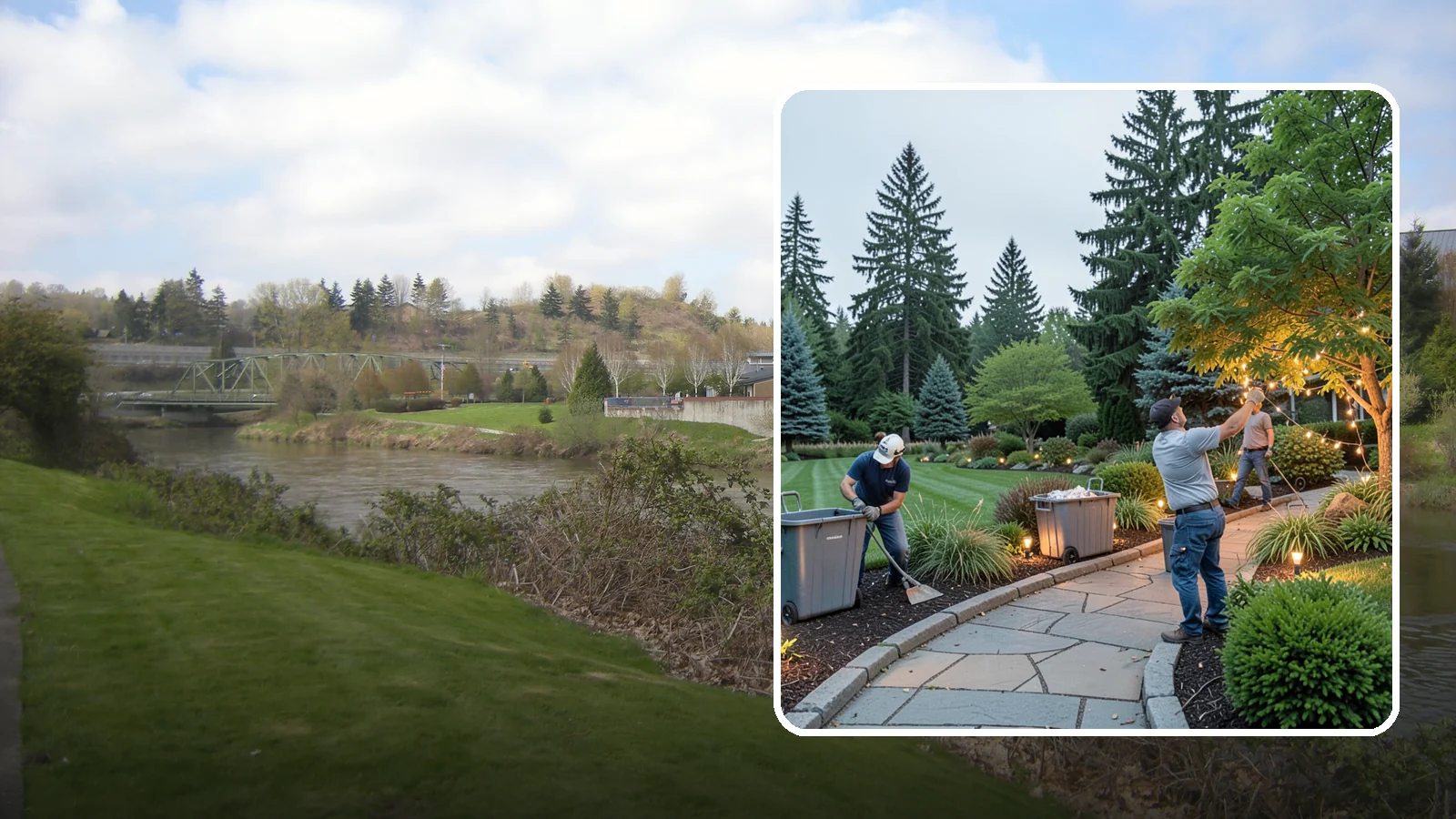 Holiday Lighting Removal in Tukwila, King County, WA - We safely take down, sort, and store your holiday lighting once the season ends.