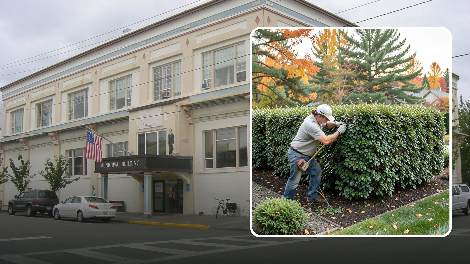 Holly Hedge Trimming in Anacortes, Skagit County, WA - Careful holly hedge trimming that shapes this dense, spiny evergreen into a secure, formal screen with glossy year-round foliage.