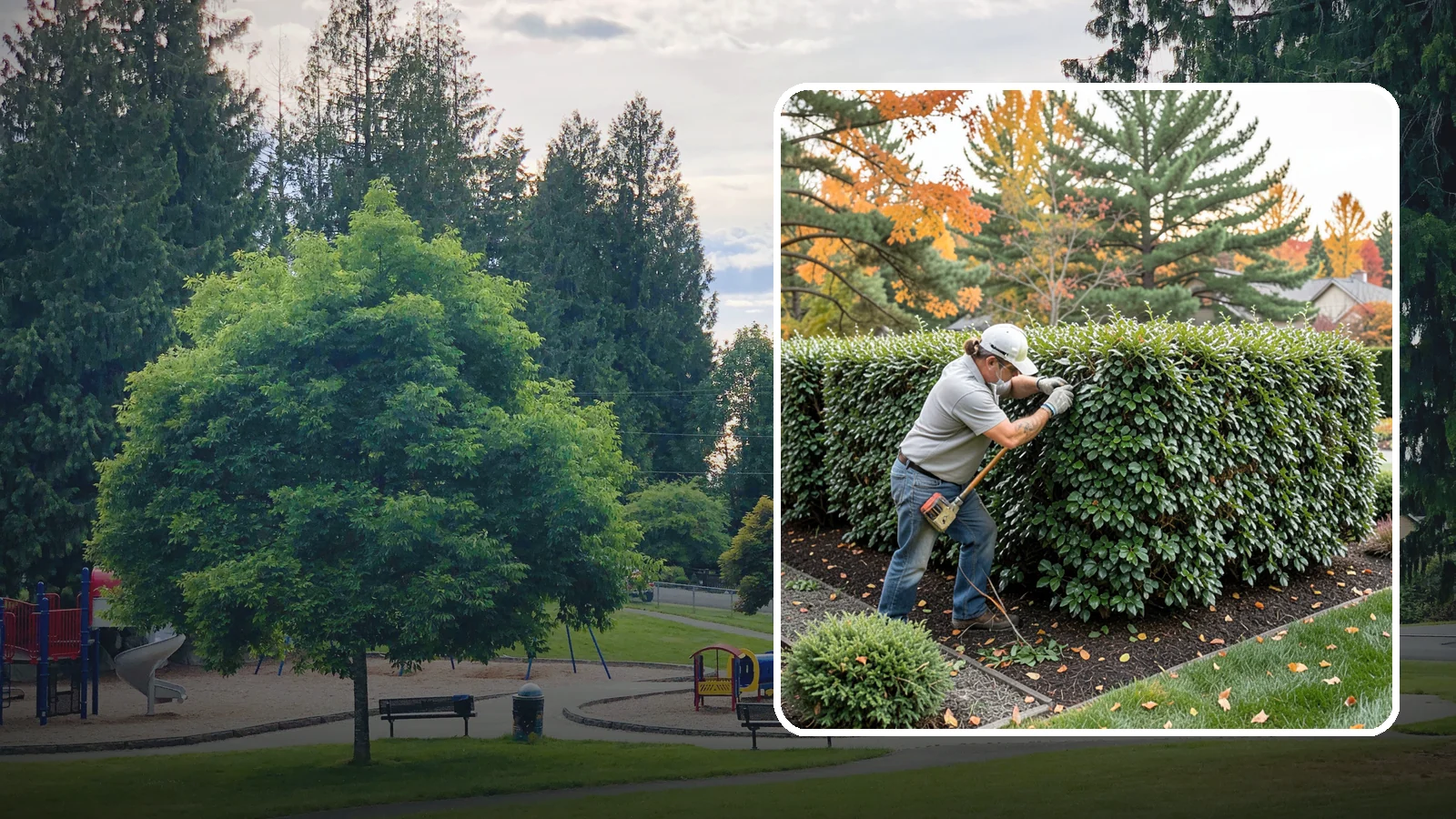 Holly Hedge Trimming in Bonney Lake, Pierce County, WA - Careful holly hedge trimming that shapes this dense, spiny evergreen into a secure, formal screen with glossy year-round foliage.