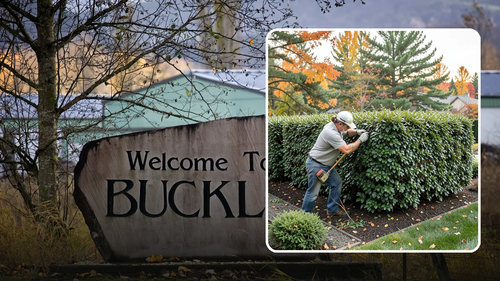 Holly Hedge Trimming in Buckley, Pierce County, WA - Careful holly hedge trimming that shapes this dense, spiny evergreen into a secure, formal screen with glossy year-round foliage.