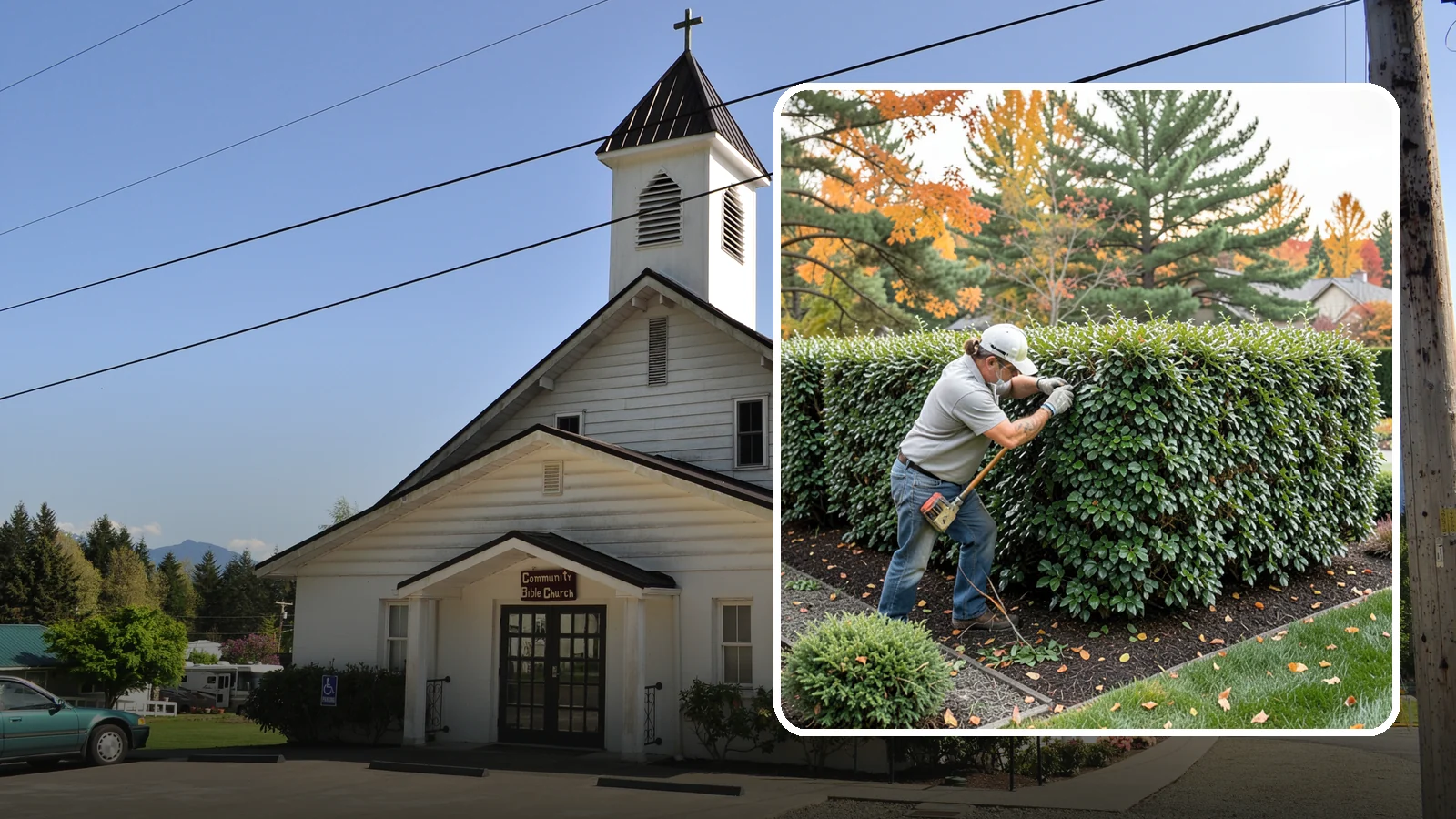 Holly Hedge Trimming in Concrete, Skagit County, WA - Careful holly hedge trimming that shapes this dense, spiny evergreen into a secure, formal screen with glossy year-round foliage.