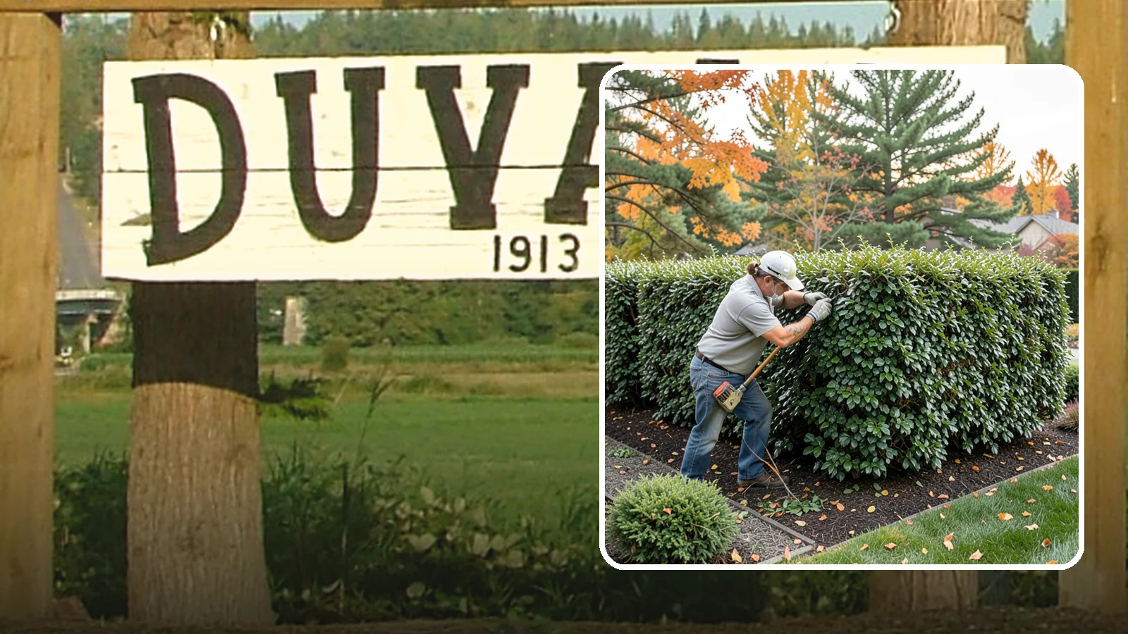 Holly Hedge Trimming in Duvall, King County, WA - Careful holly hedge trimming that shapes this dense, spiny evergreen into a secure, formal screen with glossy year-round foliage.