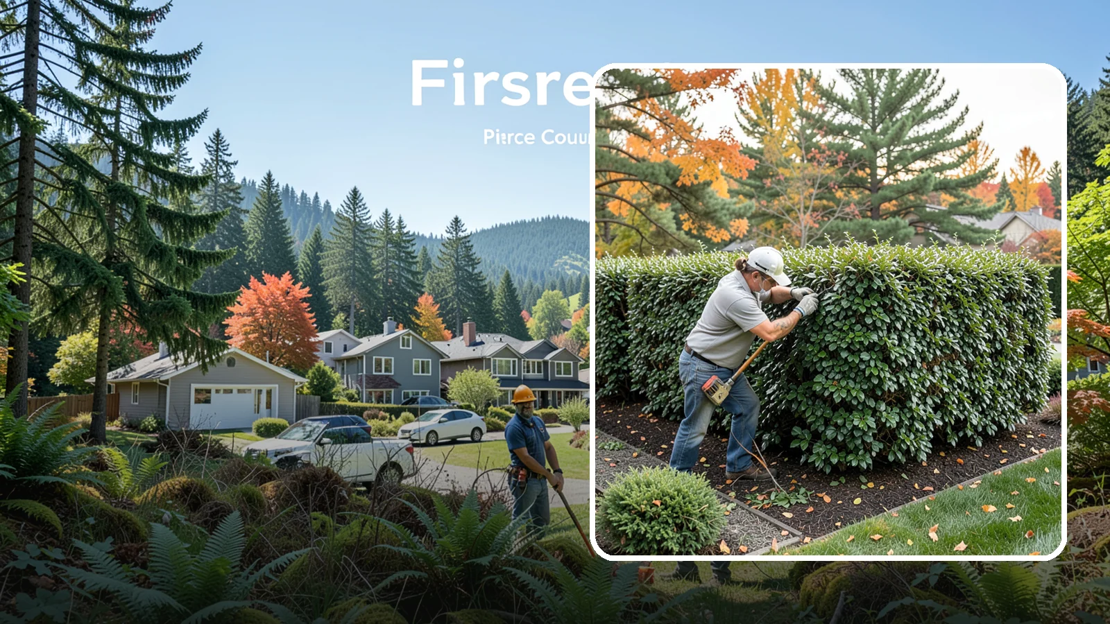 Holly Hedge Trimming in Fircrest, Pierce County, WA - Careful holly hedge trimming that shapes this dense, spiny evergreen into a secure, formal screen with glossy year-round foliage.