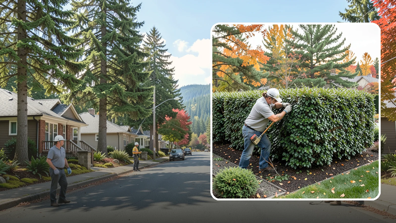 Holly Hedge Trimming in Hunts Point, King County, WA - Careful holly hedge trimming that shapes this dense, spiny evergreen into a secure, formal screen with glossy year-round foliage.