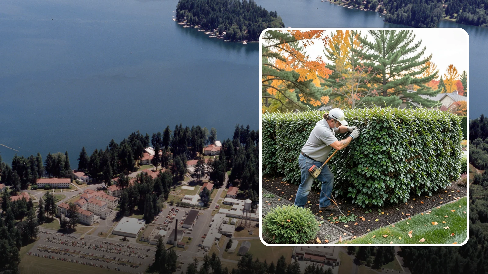 Holly Hedge Trimming in Lakewood, Pierce County, WA - Careful holly hedge trimming that shapes this dense, spiny evergreen into a secure, formal screen with glossy year-round foliage.
