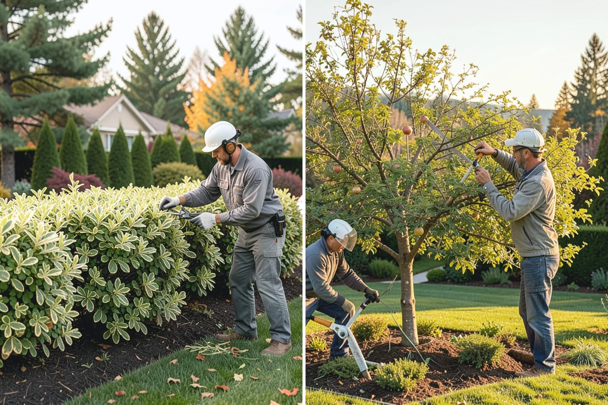 Holly Hedge Trimming in Medina, King County, WA - Assess density, berry set, and any dieback