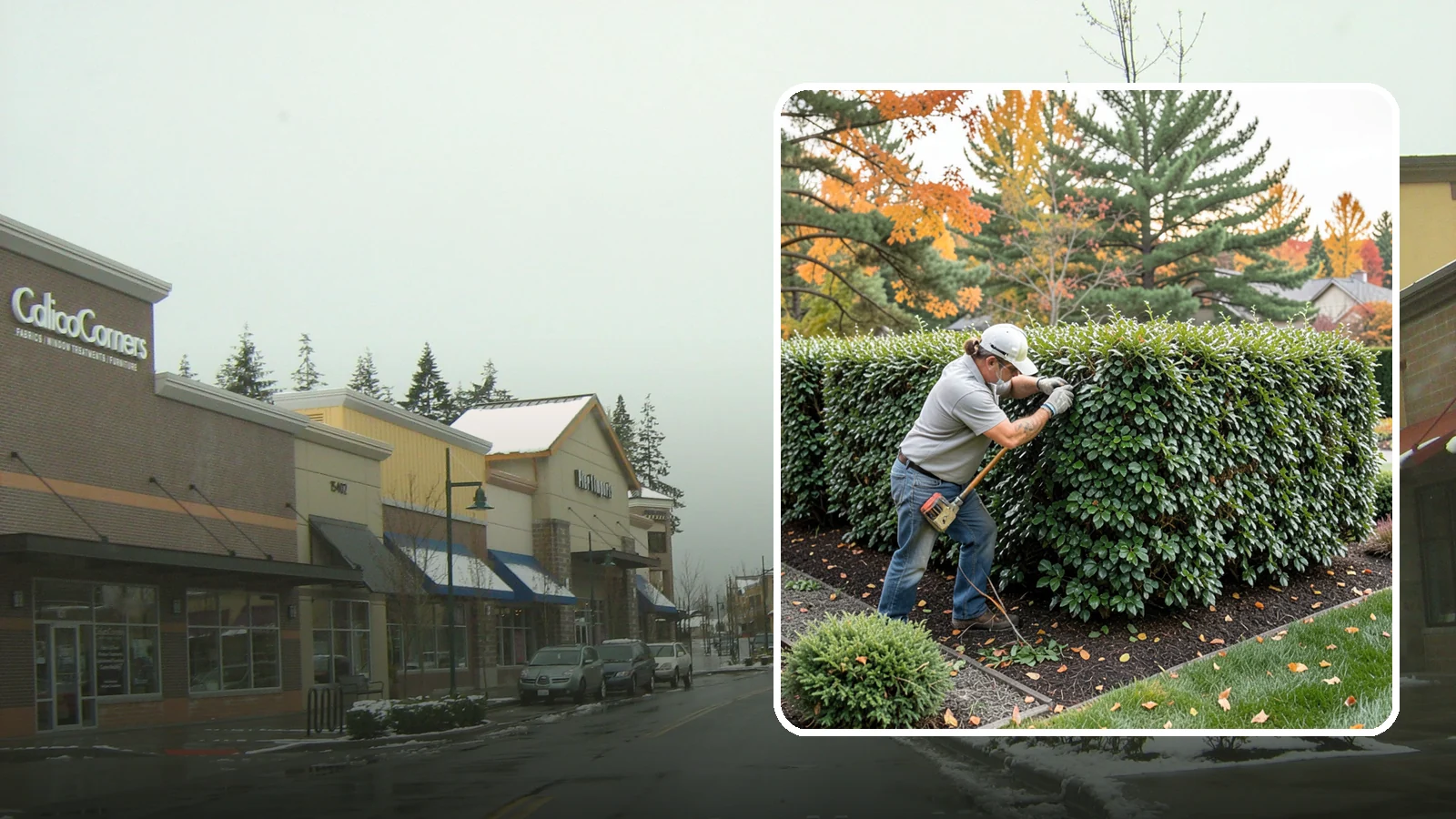 Holly Hedge Trimming in Mill Creek, Snohomish County, WA - Careful holly hedge trimming that shapes this dense, spiny evergreen into a secure, formal screen with glossy year-round foliage.