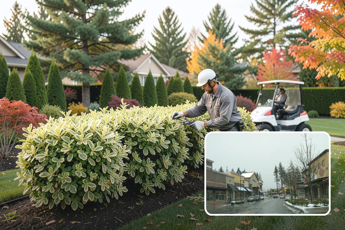 Holly Hedge Trimming in Mill Creek, Snohomish County, WA - Creates a dense, secure spiny screen