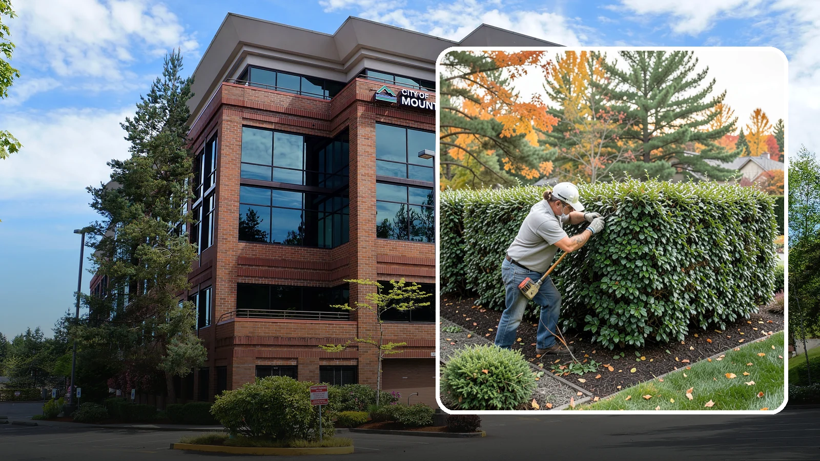 Holly Hedge Trimming in Mountlake Terrace, Snohomish County, WA - Careful holly hedge trimming that shapes this dense, spiny evergreen into a secure, formal screen with glossy year-round foliage.