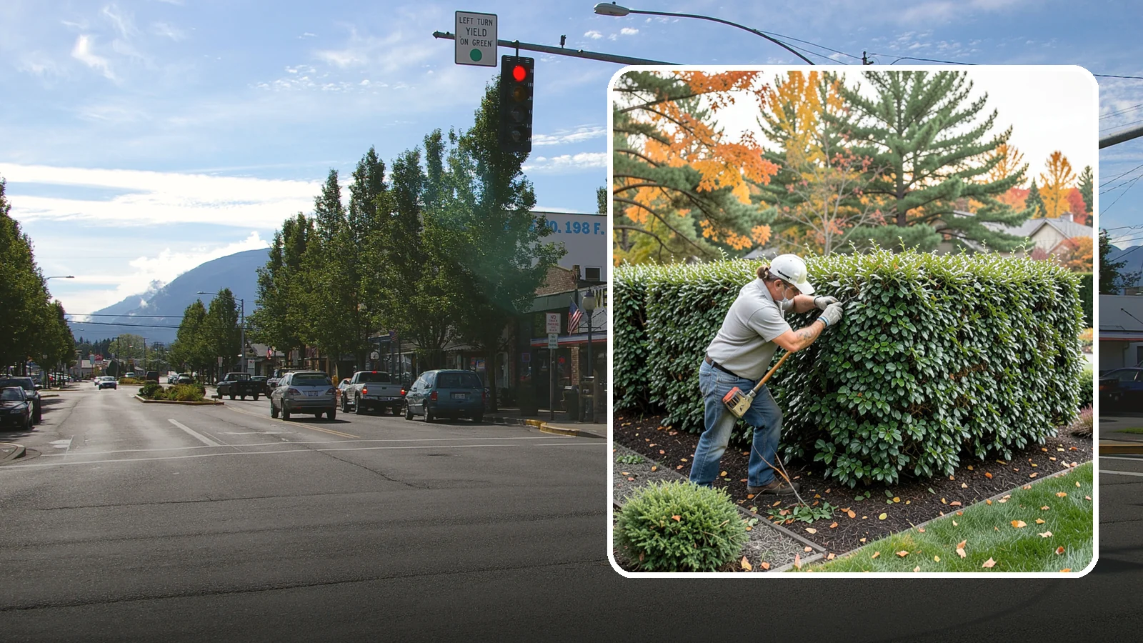 Holly Hedge Trimming in North Bend, King County, WA - Careful holly hedge trimming that shapes this dense, spiny evergreen into a secure, formal screen with glossy year-round foliage.