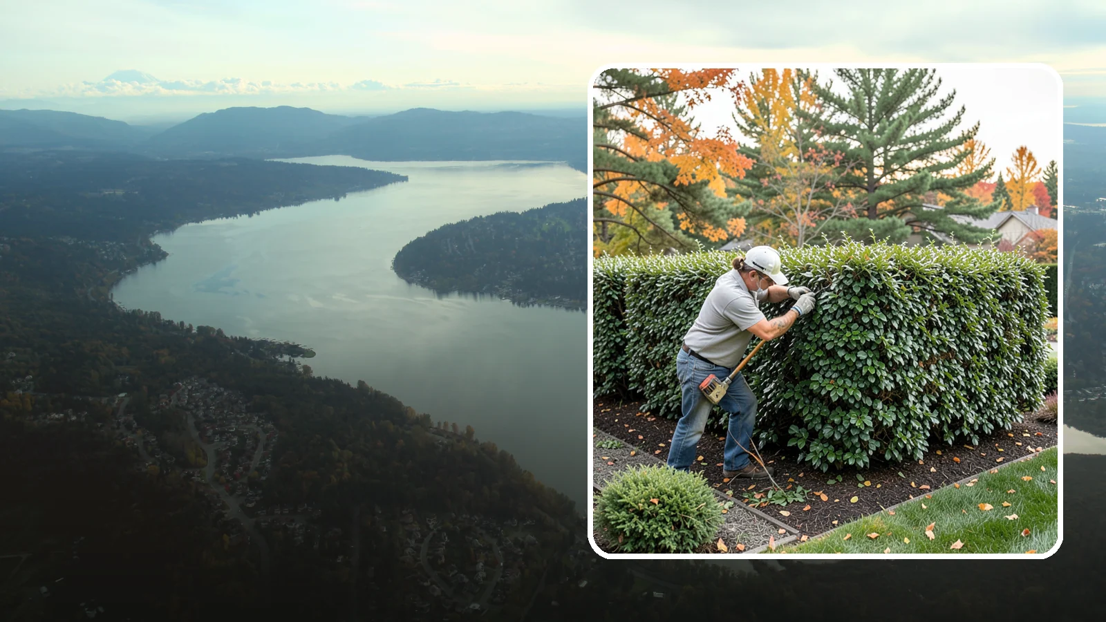 Holly Hedge Trimming in Sammamish, King County, WA - Careful holly hedge trimming that shapes this dense, spiny evergreen into a secure, formal screen with glossy year-round foliage.