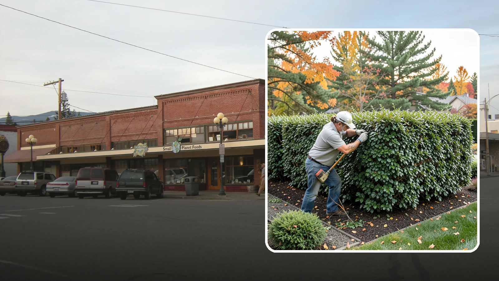 Holly Hedge Trimming in Sedro-Woolley, Skagit County, WA - Careful holly hedge trimming that shapes this dense, spiny evergreen into a secure, formal screen with glossy year-round foliage.