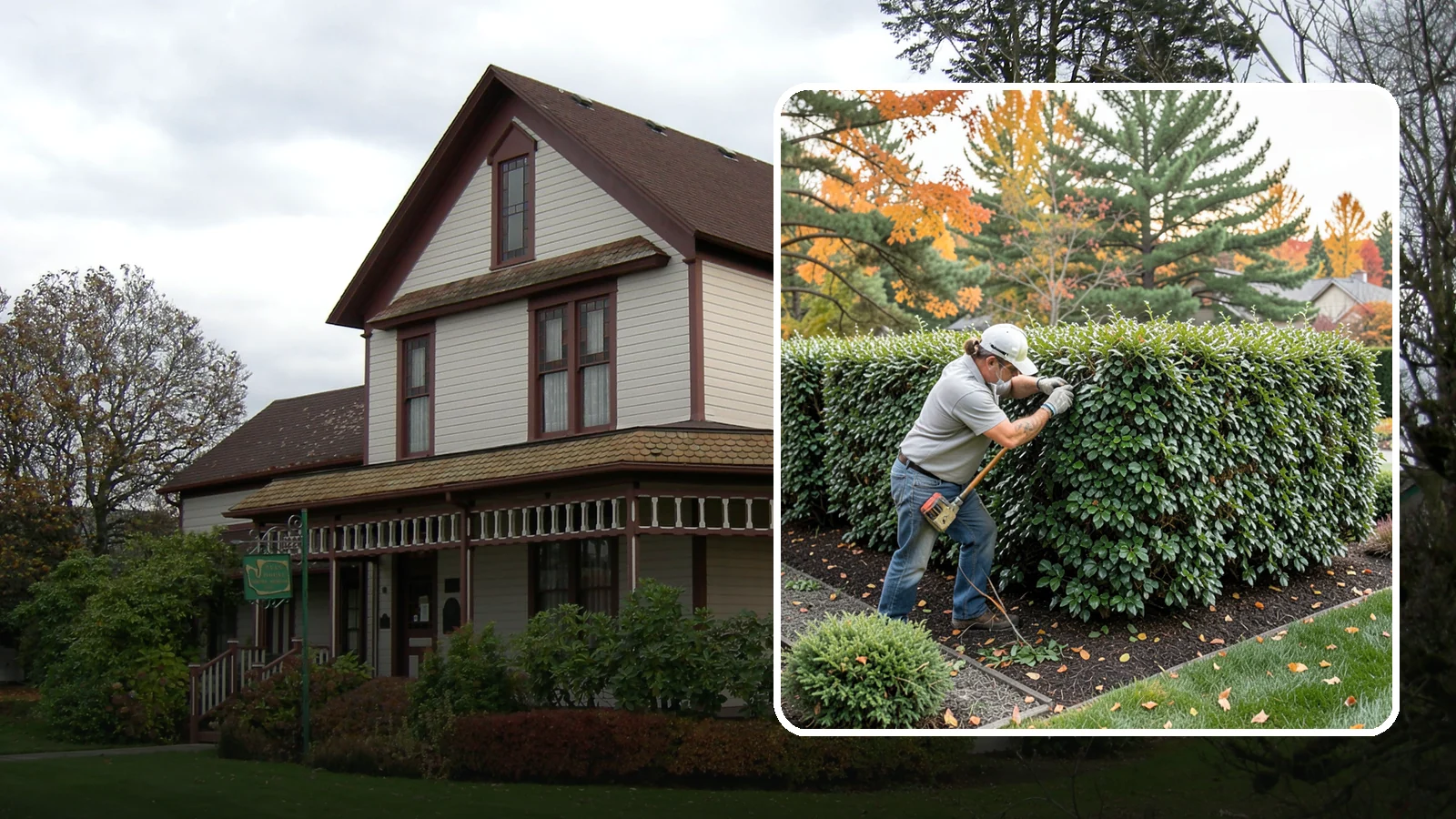 Holly Hedge Trimming in Sumner, Pierce County, WA - Careful holly hedge trimming that shapes this dense, spiny evergreen into a secure, formal screen with glossy year-round foliage.