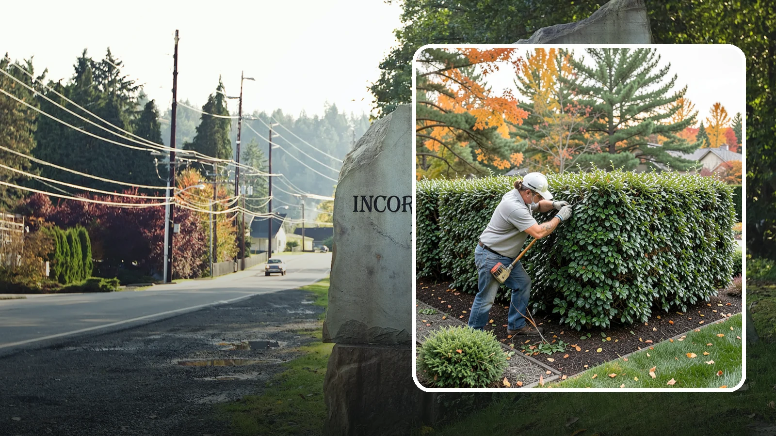 Holly Hedge Trimming in Wilkeson, Pierce County, WA - Careful holly hedge trimming that shapes this dense, spiny evergreen into a secure, formal screen with glossy year-round foliage.