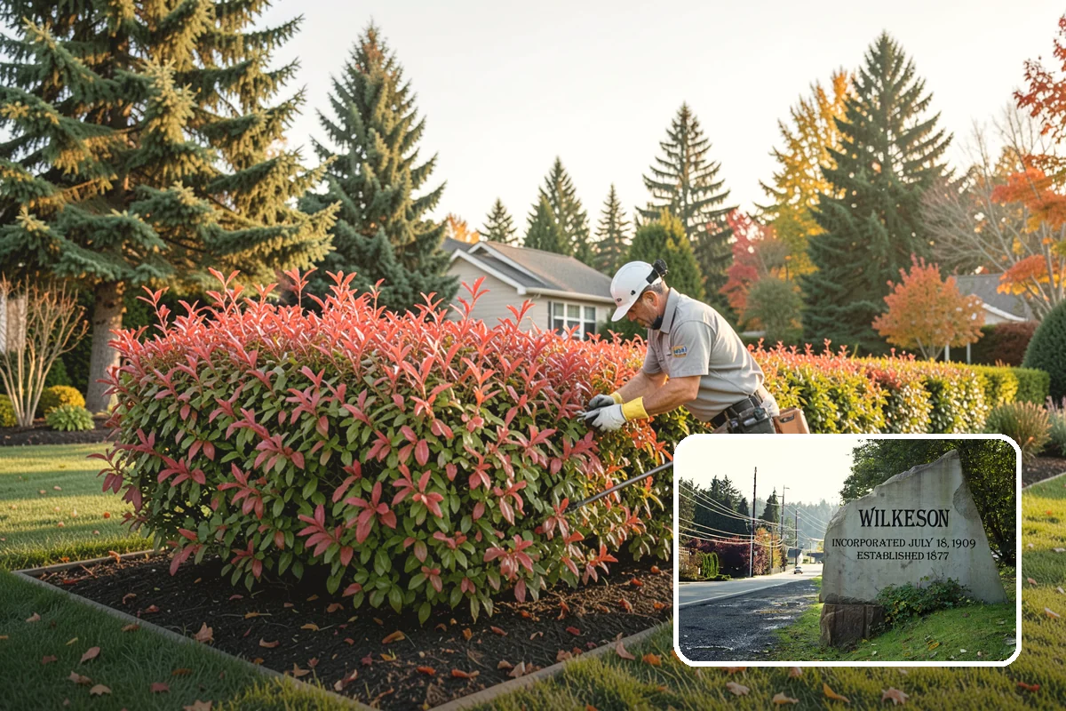 Holly Hedge Trimming in Wilkeson, Pierce County, WA - Creates a dense, secure spiny screen