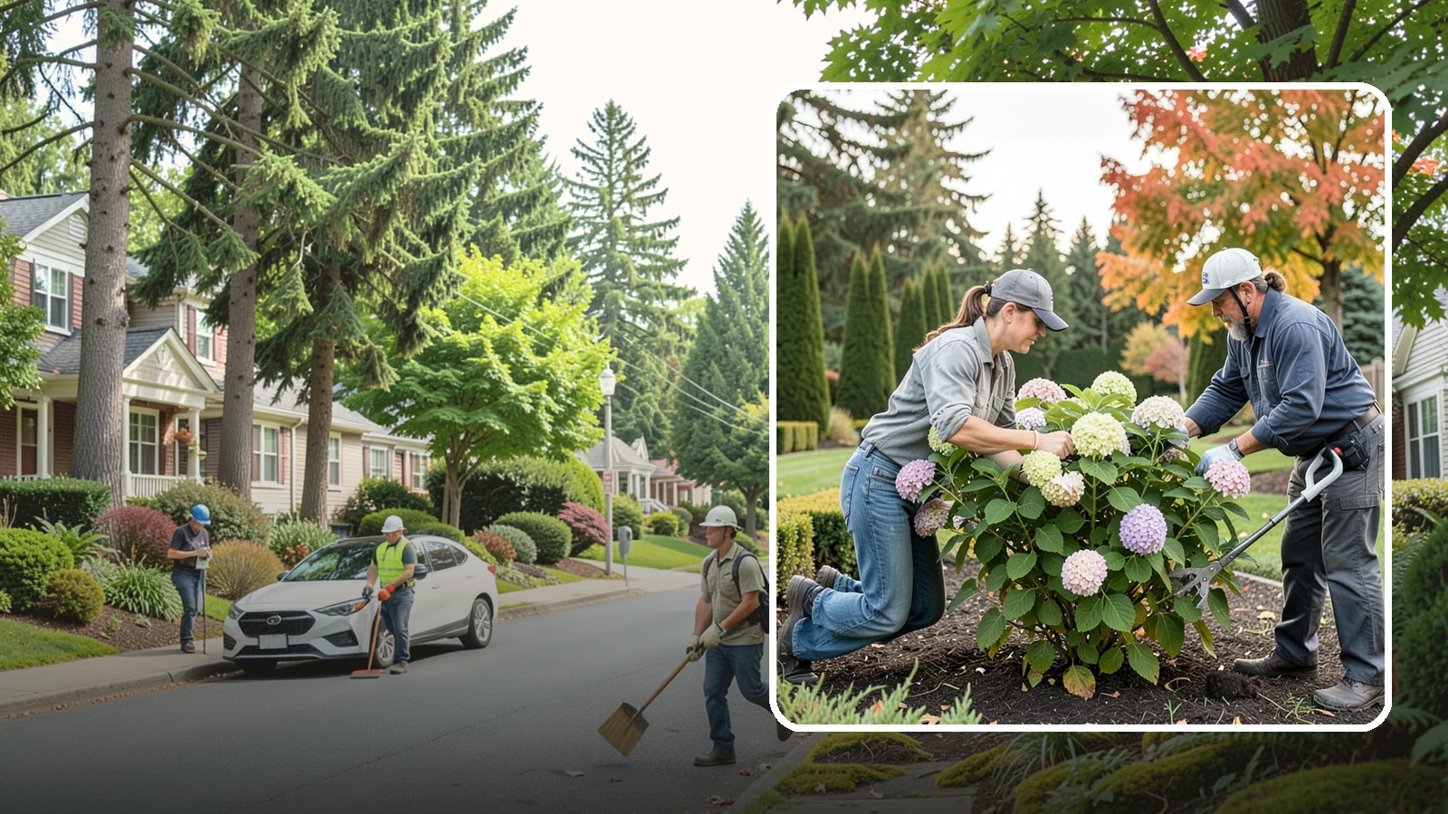 Hydrangea Pruning in Beaux Arts Village, King County, WA - Type-specific hydrangea pruning that matches each variety's bloom-wood habit to maximize flowering in the Northwest.