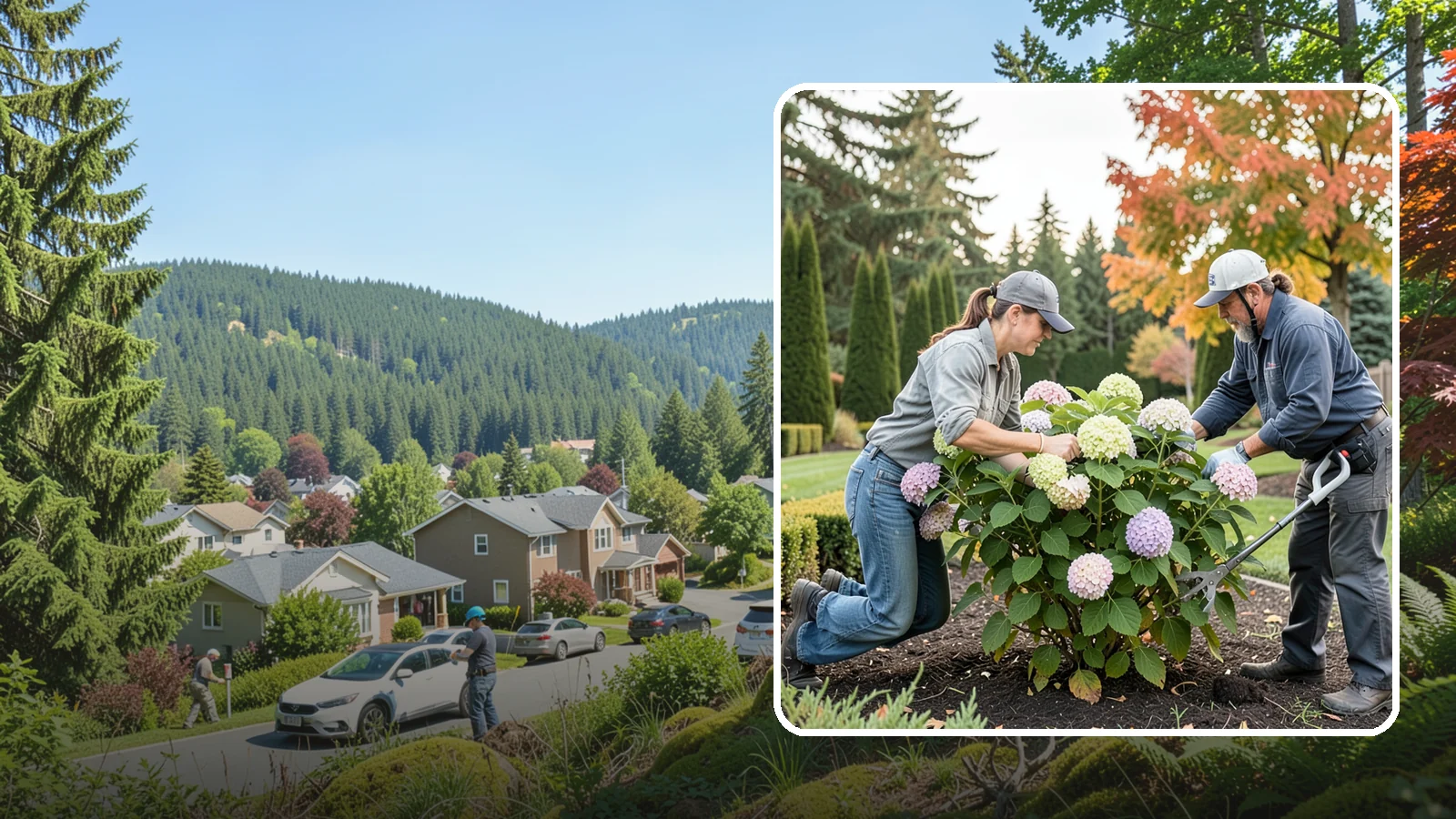 Hydrangea Pruning in Index, Snohomish County, WA - Type-specific hydrangea pruning that matches each variety's bloom-wood habit to maximize flowering in the Northwest.