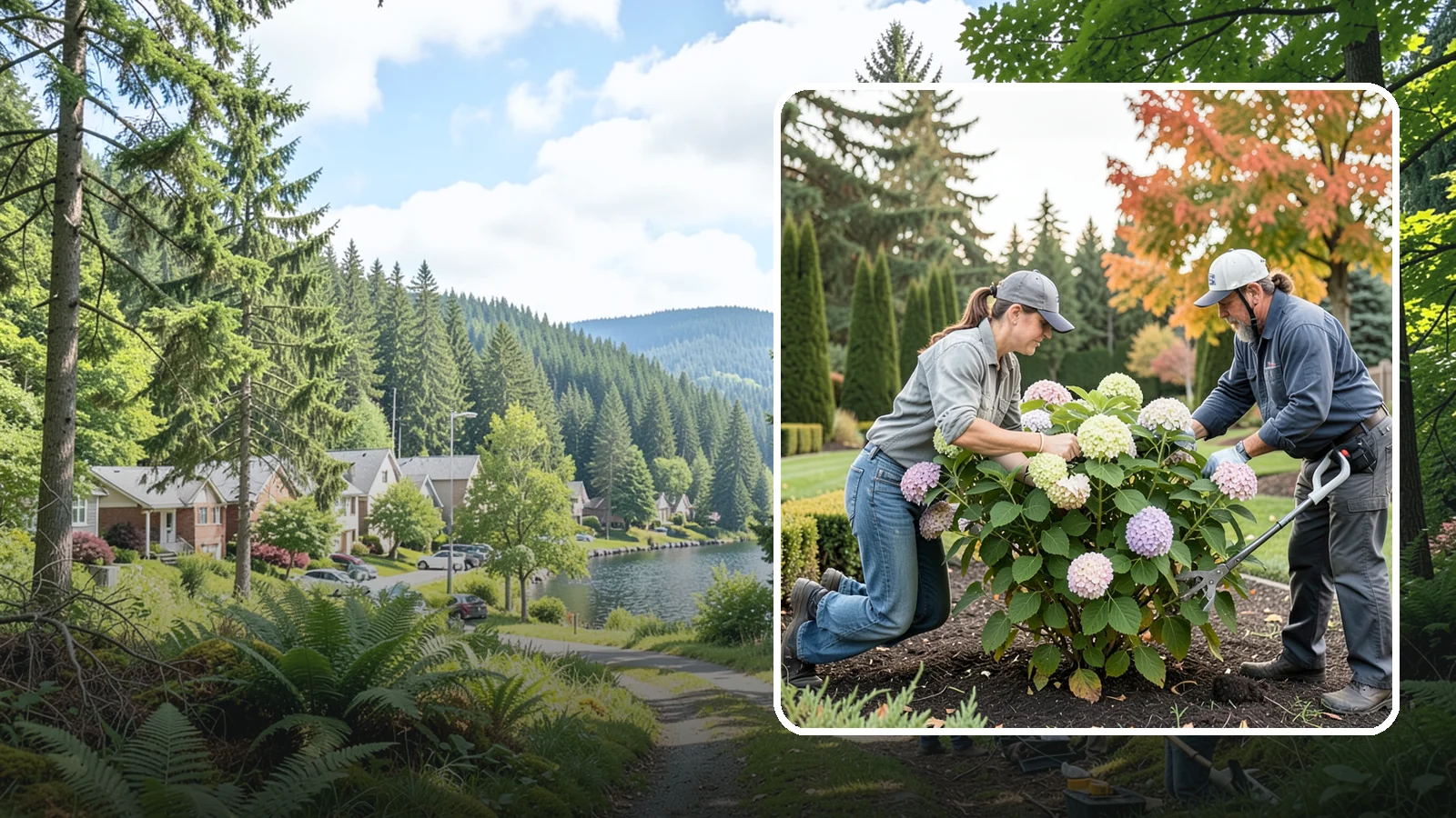 Hydrangea Pruning in Lake Forest Park, King County, WA - Type-specific hydrangea pruning that matches each variety's bloom-wood habit to maximize flowering in the Northwest.