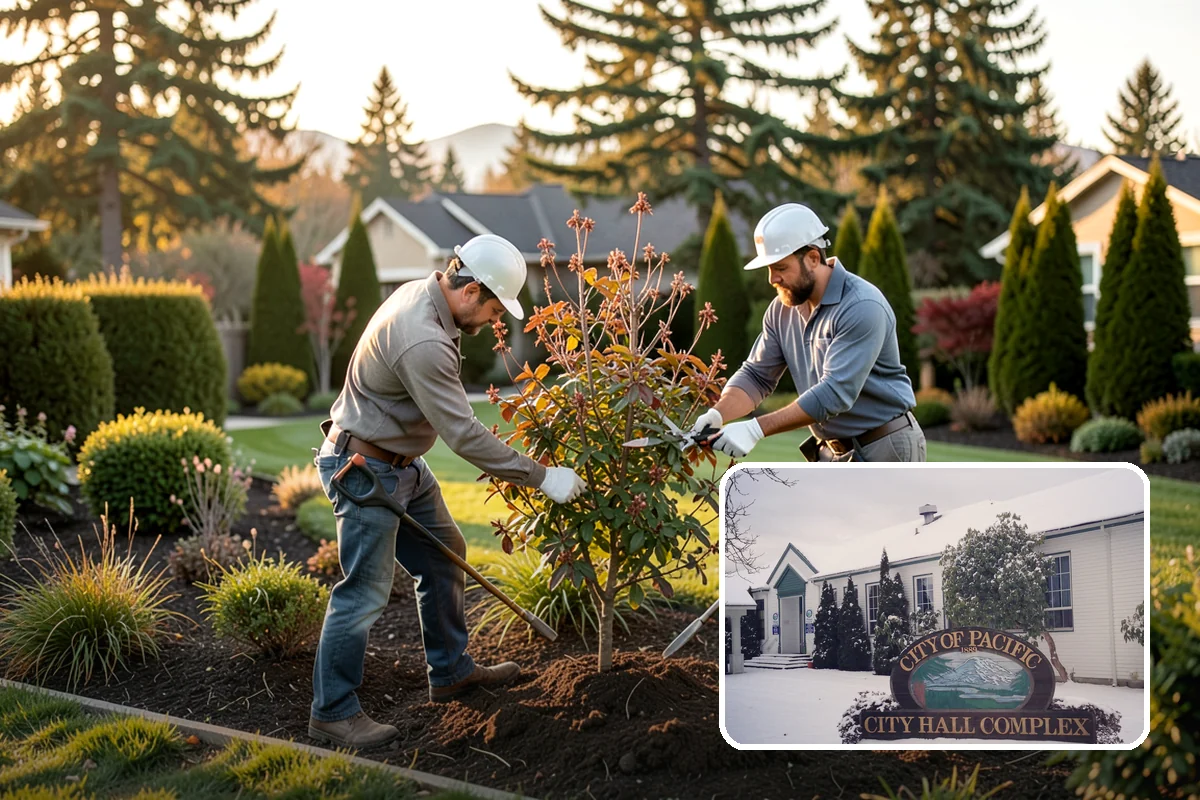 Hydrangea Pruning in Pacific, King County, WA - Maximizes bloom count by pruning each type according to its bloom wood