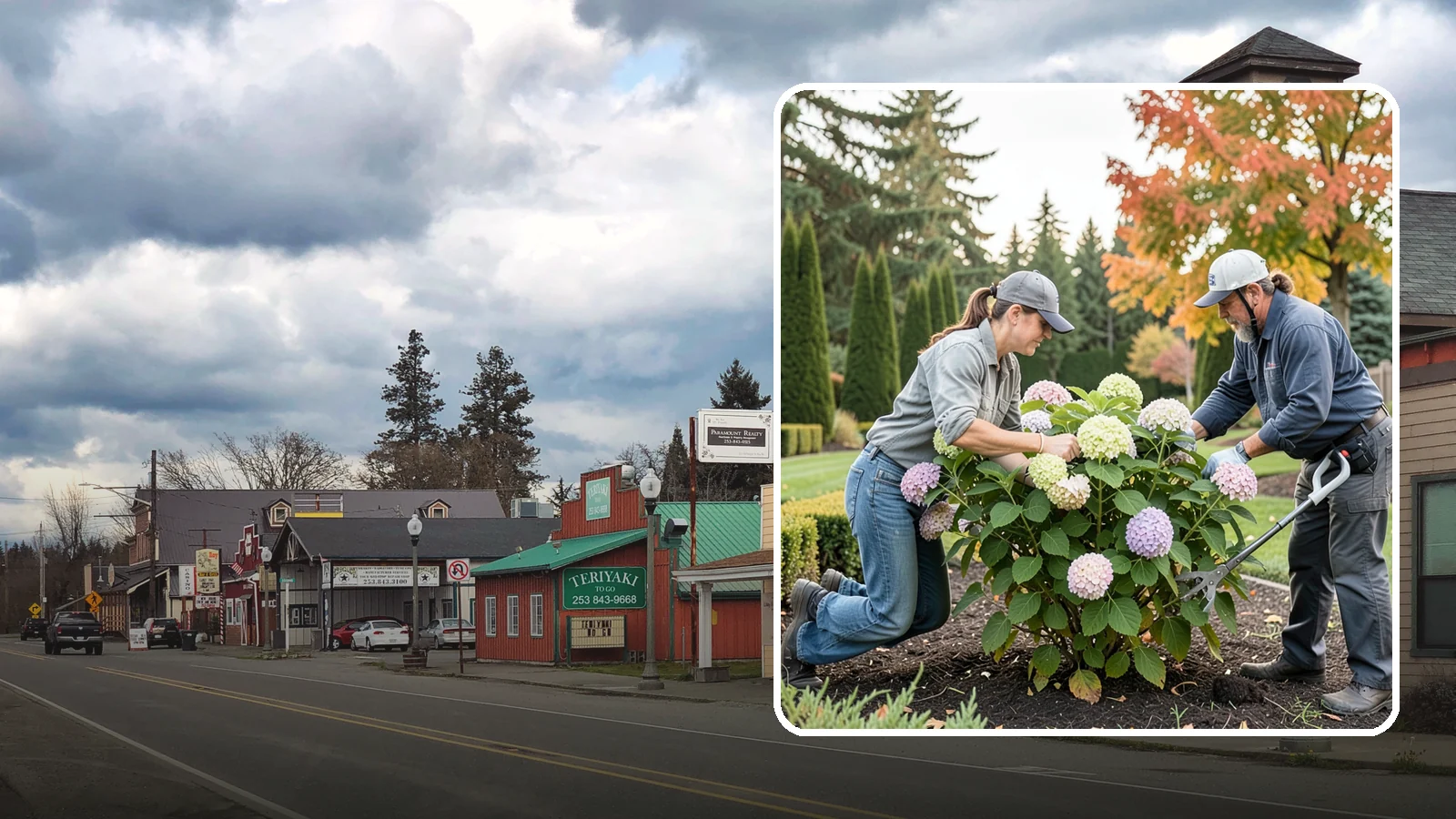 Hydrangea Pruning in Roy, Pierce County, WA - Type-specific hydrangea pruning that matches each variety's bloom-wood habit to maximize flowering in the Northwest.