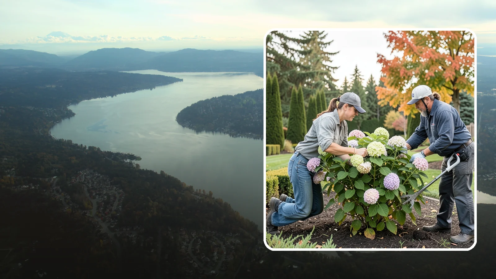 Hydrangea Pruning in Sammamish, King County, WA - Type-specific hydrangea pruning that matches each variety's bloom-wood habit to maximize flowering in the Northwest.