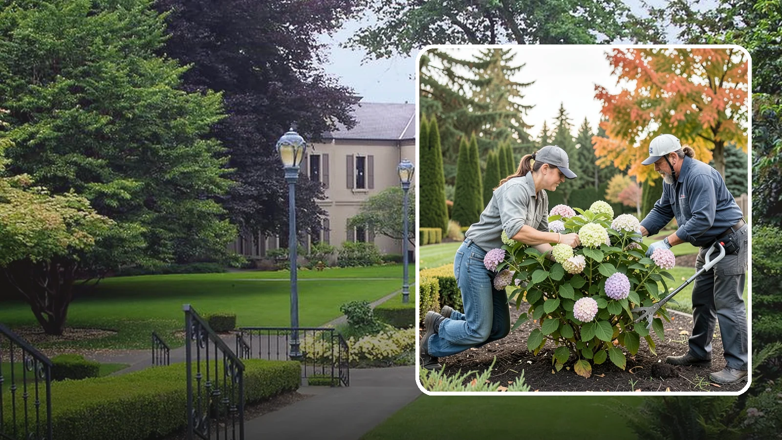 Hydrangea Pruning in Woodinville, King County, WA - Type-specific hydrangea pruning that matches each variety's bloom-wood habit to maximize flowering in the Northwest.