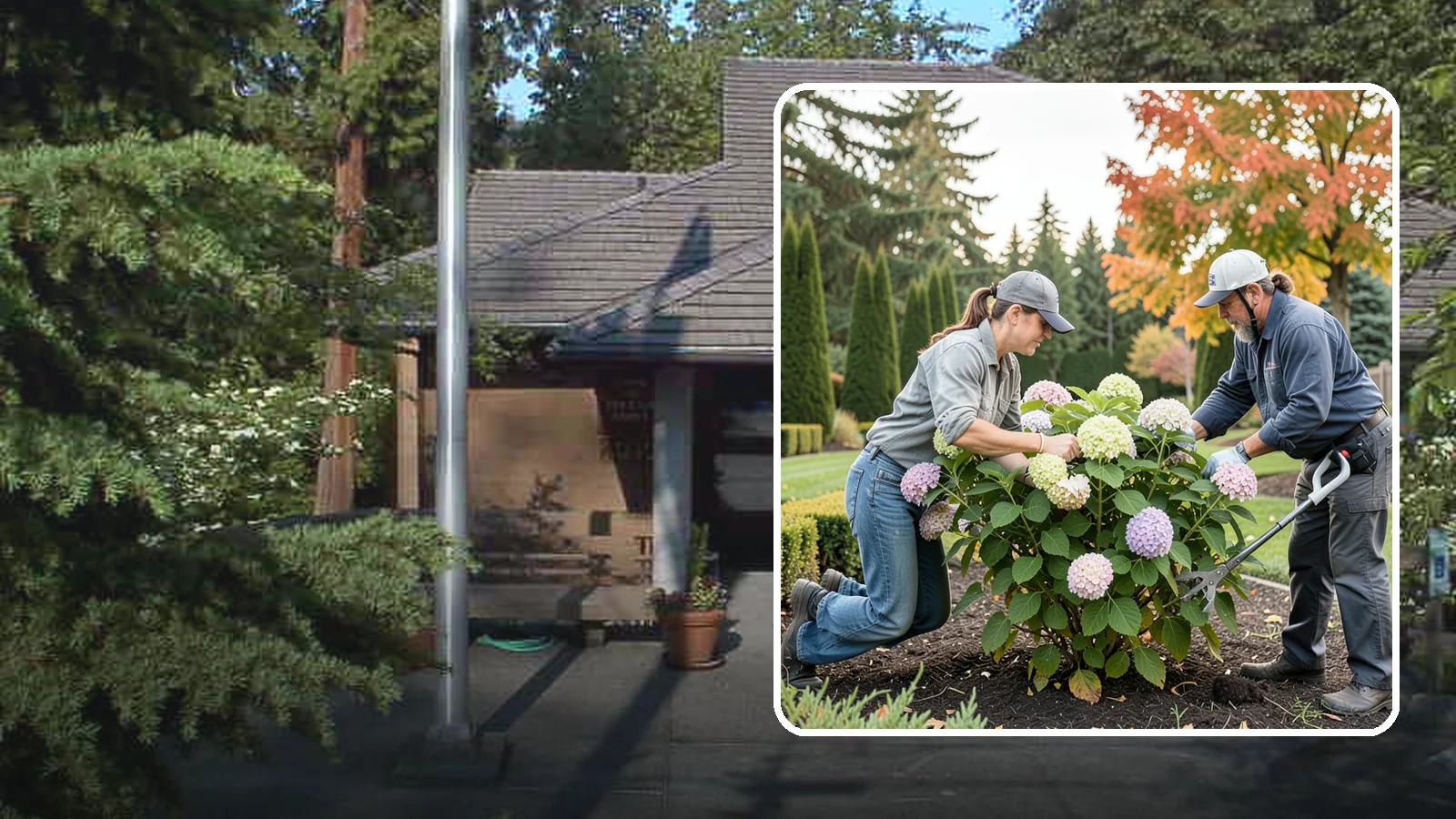 Hydrangea Pruning in Yarrow Point, King County, WA - Type-specific hydrangea pruning that matches each variety's bloom-wood habit to maximize flowering in the Northwest.
