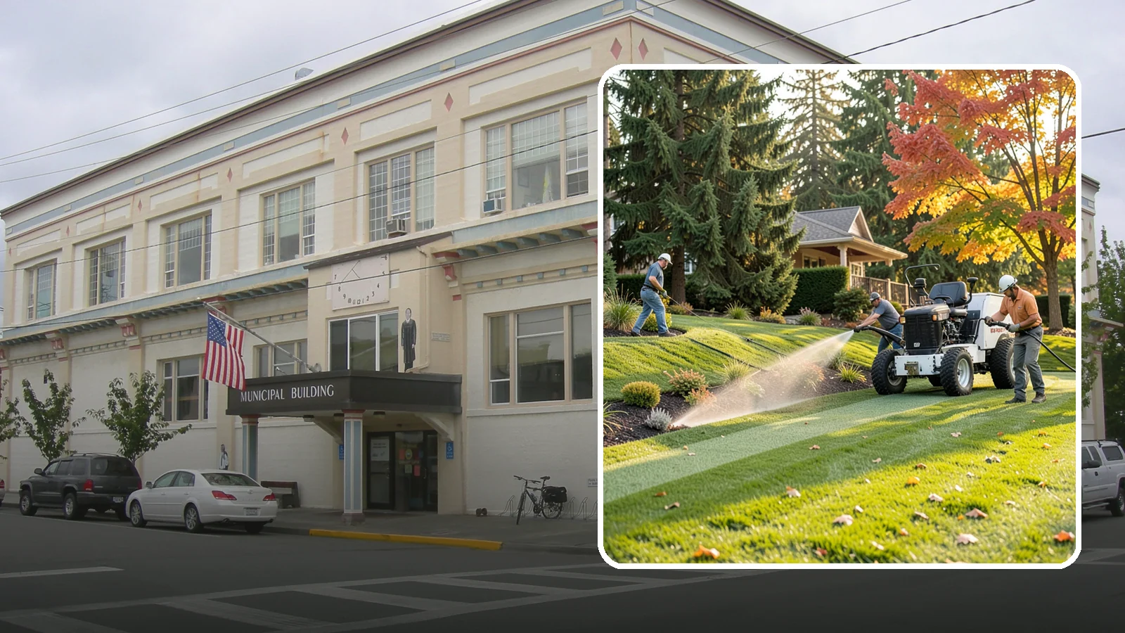 Hydroseeding in Anacortes, Skagit County, WA - Fast, even lawn establishment using a sprayed slurry of seed, mulch, and nutrients - ideal for large areas and slopes.
