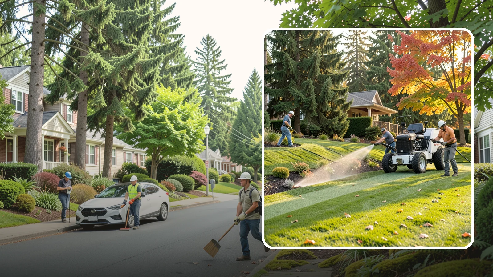 Hydroseeding in Beaux Arts Village, King County, WA - Fast, even lawn establishment using a sprayed slurry of seed, mulch, and nutrients - ideal for large areas and slopes.