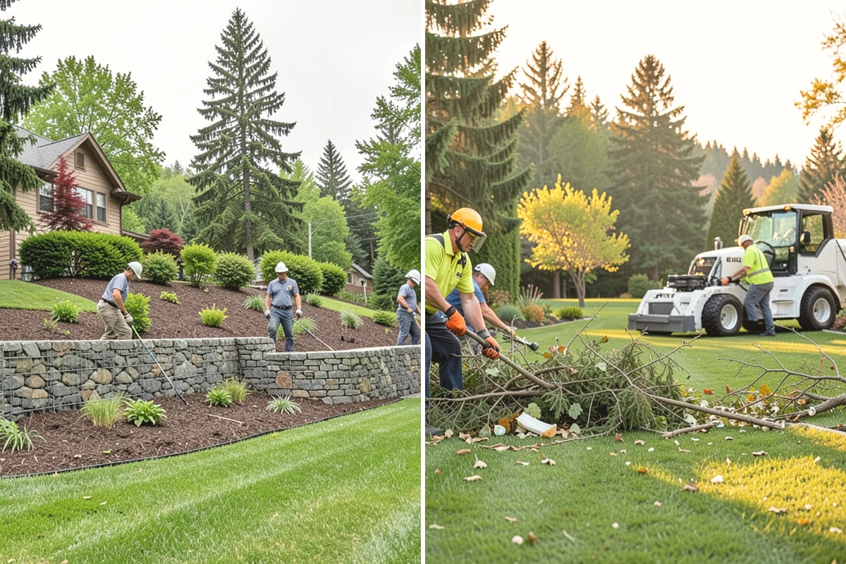 Hydroseeding in Duvall, King County, WA - Clear and rough-grade the area