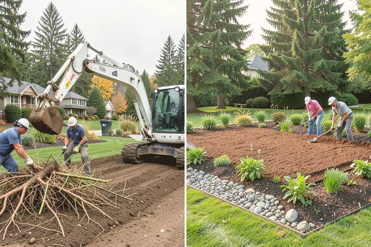 Hydroseeding in Eatonville, Pierce County, WA - Clear and rough-grade the area