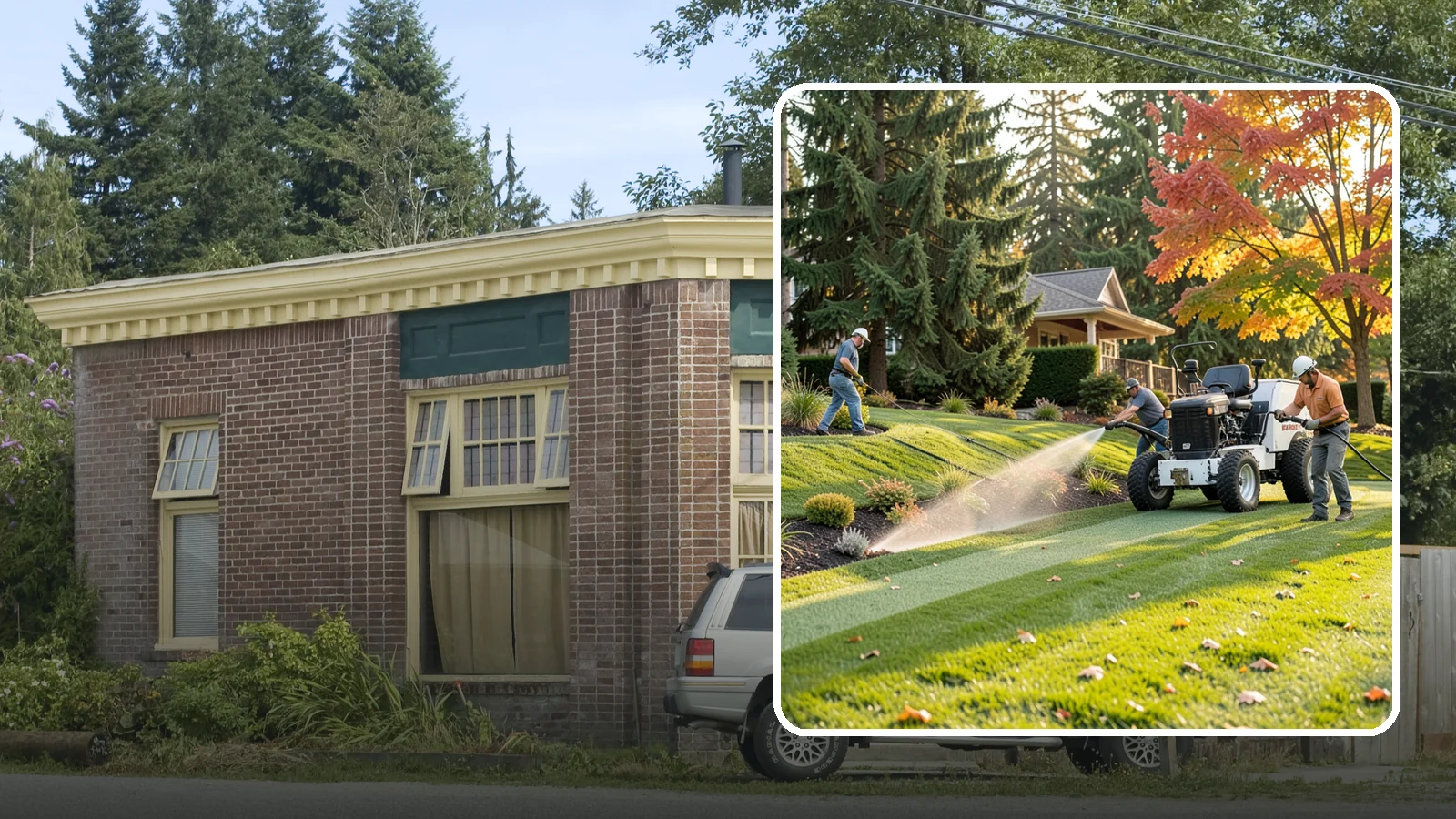 Hydroseeding in Hamilton, Skagit County, WA - Fast, even lawn establishment using a sprayed slurry of seed, mulch, and nutrients - ideal for large areas and slopes.